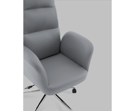 Кресло руководителя TopChairs Solid серый, изображение 10 | Интернет магазин мебели и декора LifeDekor