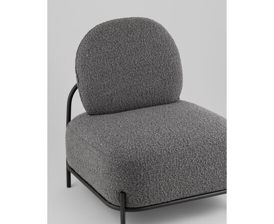 Кресло Стоун new ткань букле тёмно-серый, изображение 8 | Интернет магазин мебели и декора LifeDekor