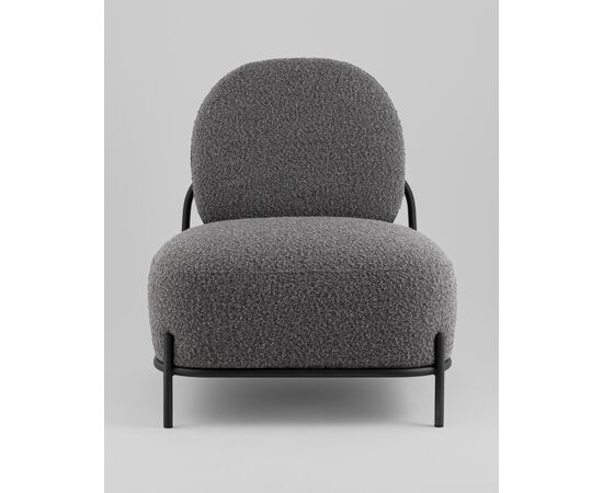Кресло Стоун new ткань букле тёмно-серый, изображение 3 | Интернет магазин мебели и декора LifeDekor