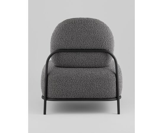 Кресло Стоун new ткань букле тёмно-серый, изображение 5 | Интернет магазин мебели и декора LifeDekor