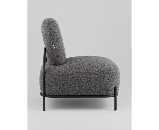 Кресло Стоун new ткань букле тёмно-серый, изображение 4 | Интернет магазин мебели и декора LifeDekor
