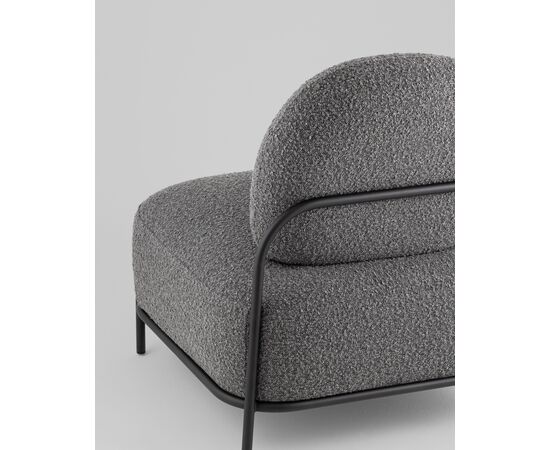 Кресло Стоун new ткань букле тёмно-серый, изображение 7 | Интернет магазин мебели и декора LifeDekor