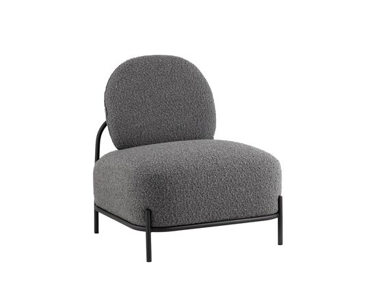 Кресло Стоун new ткань букле тёмно-серый | Интернет магазин мебели и декора LifeDekor