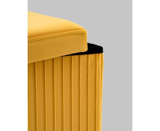 Пуф складной с ящиком Store Square жёлтый, изображение 7 | Интернет магазин мебели и декора LifeDekor