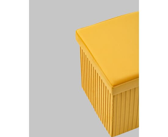 Пуф складной с ящиком Store Square жёлтый, изображение 6 | Интернет магазин мебели и декора LifeDekor