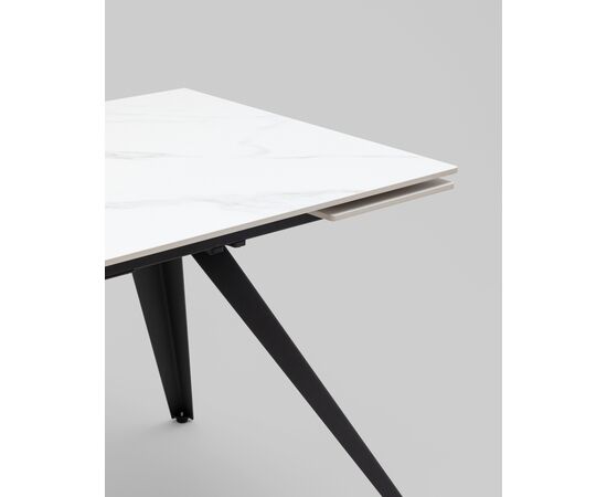 Стол раздвижной Лоуренс 120-180х80х76 см SnowMountainStone керамика, изображение 3 | Интернет магазин мебели и декора LifeDekor