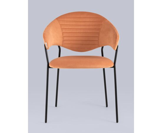 Стул Алексис велюр оранжевый 2 шт, изображение 3 | Интернет магазин мебели и декора LifeDekor