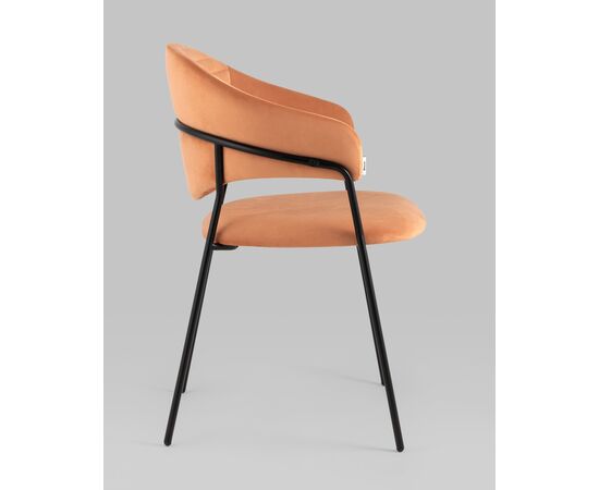 Стул Алексис велюр оранжевый 2 шт, изображение 4 | Интернет магазин мебели и декора LifeDekor
