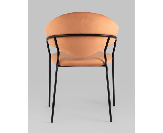 Стул Алексис велюр оранжевый 2 шт, изображение 5 | Интернет магазин мебели и декора LifeDekor