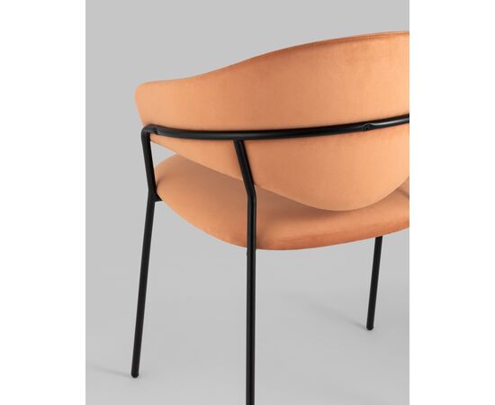 Стул Алексис велюр оранжевый 2 шт, изображение 7 | Интернет магазин мебели и декора LifeDekor