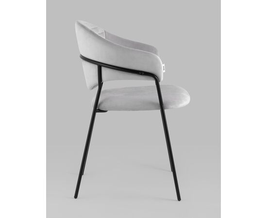 Стул Алексис велюр серый 2 шт, изображение 4 | Интернет магазин мебели и декора LifeDekor