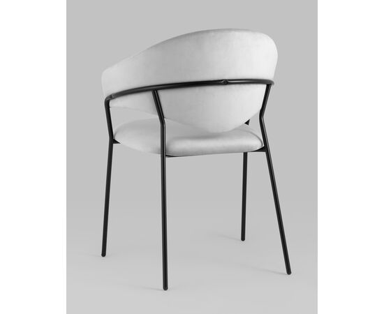 Стул Алексис велюр серый 2 шт, изображение 6 | Интернет магазин мебели и декора LifeDekor