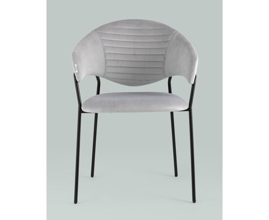 Стул Алексис велюр серый 2 шт, изображение 3 | Интернет магазин мебели и декора LifeDekor