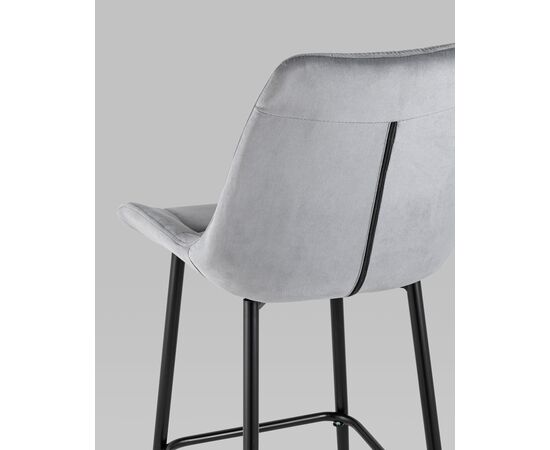 Стул барный Флекс велюр серый 2 шт, изображение 7 | Интернет магазин мебели и декора LifeDekor