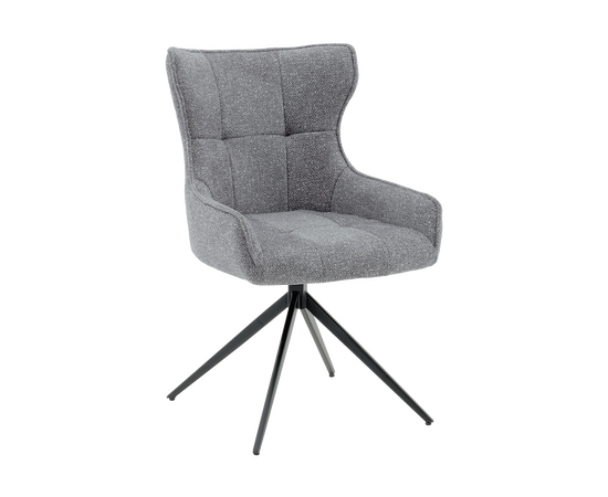 Стул Carlene вращающийся серый | Интернет магазин мебели и декора LifeDekor