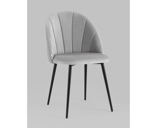 Стул Логан NEW велюр светло-серый 2 шт | Интернет магазин мебели и декора LifeDekor