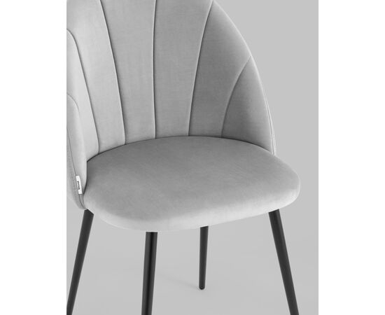 Стул Логан NEW велюр светло-серый 2 шт, изображение 8 | Интернет магазин мебели и декора LifeDekor
