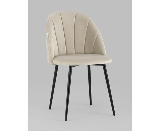 Стул Логан NEW велюр бежевый 2 шт, изображение 2 | Интернет магазин мебели и декора LifeDekor