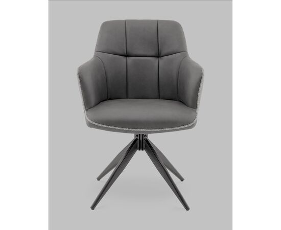 Стул обеденный Naya серый экокожа букле, изображение 3 | Интернет магазин мебели и декора LifeDekor