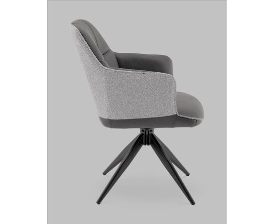 Стул обеденный Naya серый экокожа букле, изображение 4 | Интернет магазин мебели и декора LifeDekor