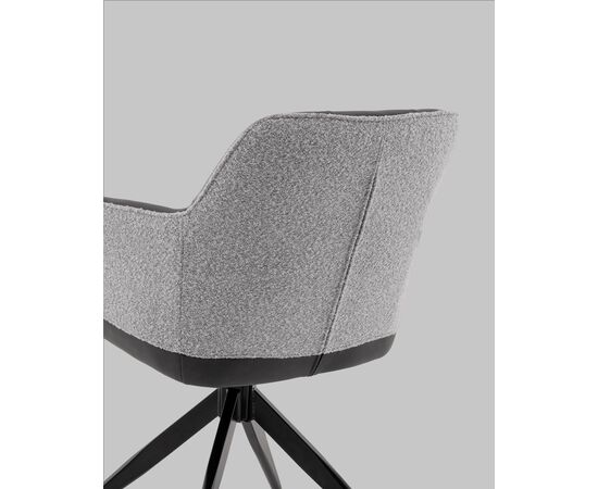 Стул обеденный Naya серый экокожа букле, изображение 7 | Интернет магазин мебели и декора LifeDekor