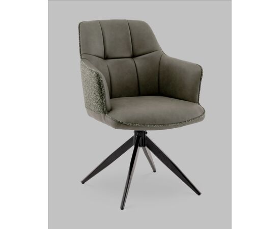 Стул обеденный Naya зеленый экокожа букле, изображение 2 | Интернет магазин мебели и декора LifeDekor