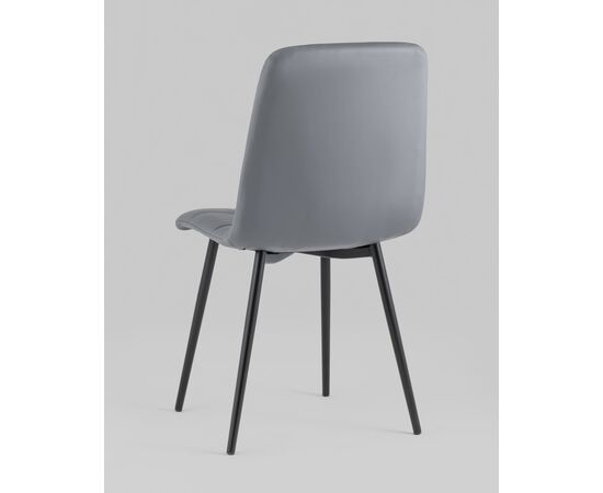 Стул Oliver экокожа серый 2 шт., изображение 6 | Интернет магазин мебели и декора LifeDekor