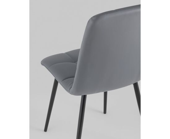 Стул Oliver экокожа серый 2 шт., изображение 7 | Интернет магазин мебели и декора LifeDekor