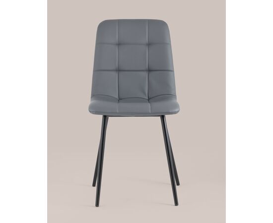 Стул Oliver экокожа серый 2 шт., изображение 3 | Интернет магазин мебели и декора LifeDekor