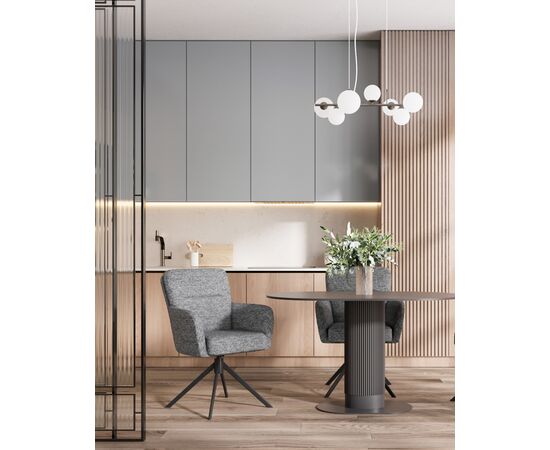 Стул обеденный Rue темно-серый, изображение 3 | Интернет магазин мебели и декора LifeDekor