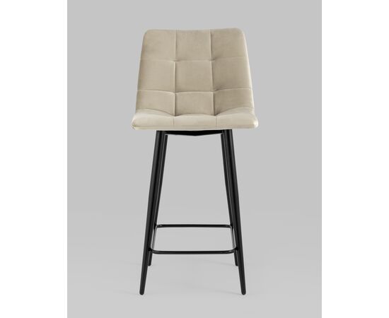 Стул полубарный Джанго велюр бежевый 2 шт., изображение 3 | Интернет магазин мебели и декора LifeDekor