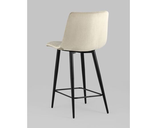 Стул полубарный Джанго велюр бежевый 2 шт., изображение 6 | Интернет магазин мебели и декора LifeDekor