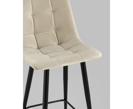 Стул полубарный Джанго велюр бежевый 2 шт., изображение 8 | Интернет магазин мебели и декора LifeDekor