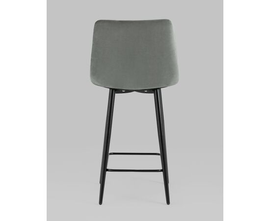 Стул полубарный Джанго велюр серый 2 шт., изображение 5 | Интернет магазин мебели и декора LifeDekor