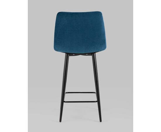 Стул полубарный Джанго велюр синий 2 шт., изображение 5 | Интернет магазин мебели и декора LifeDekor