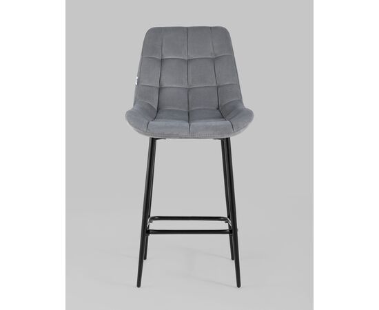 Стул полубарный Флекс велюр велютто серый 2 шт., изображение 3 | Интернет магазин мебели и декора LifeDekor