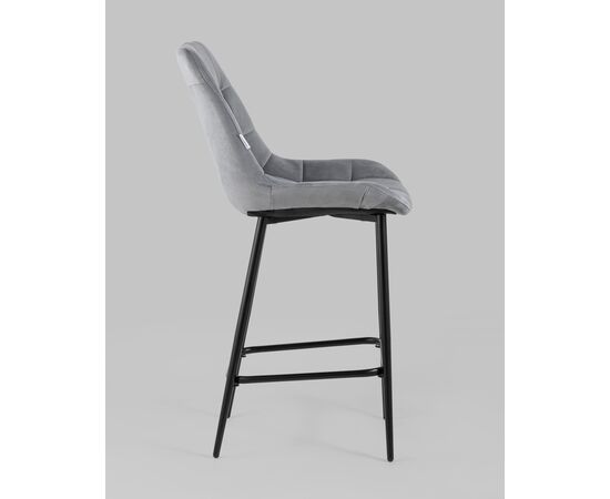Стул полубарный Флекс велюр велютто серый 2 шт., изображение 4 | Интернет магазин мебели и декора LifeDekor