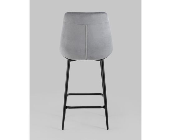 Стул полубарный Флекс велюр велютто серый 2 шт., изображение 5 | Интернет магазин мебели и декора LifeDekor