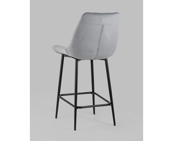 Стул полубарный Флекс велюр велютто серый 2 шт., изображение 6 | Интернет магазин мебели и декора LifeDekor
