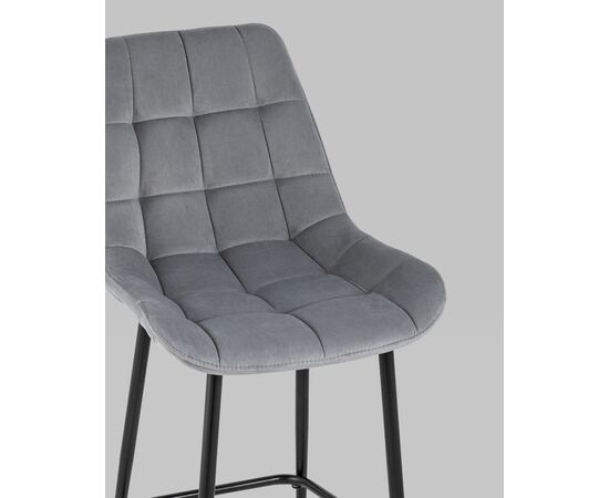 Стул полубарный Флекс велюр велютто серый 2 шт., изображение 8 | Интернет магазин мебели и декора LifeDekor