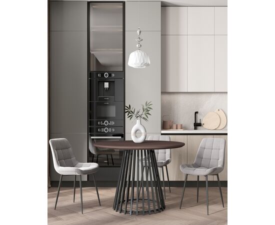 Стул Флекс N велюр велютто серый, изображение 4 | Интернет магазин мебели и декора LifeDekor