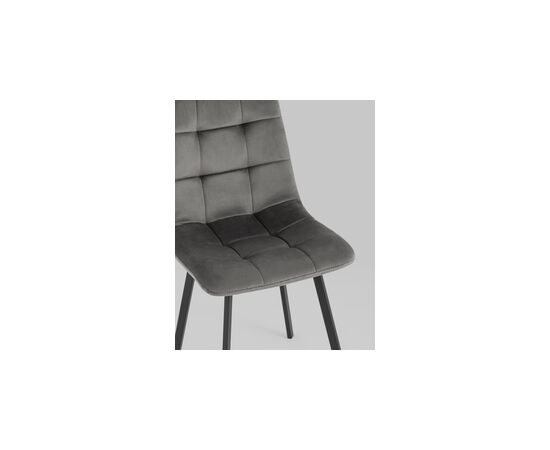 Стул Chilly велюр антрацитовый, изображение 10 | Интернет магазин мебели и декора LifeDekor