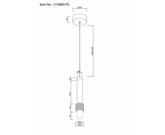 Светильник подвесной светодиодный Moderli V10884-PL Elli, изображение 10 | Интернет магазин мебели и декора LifeDekor