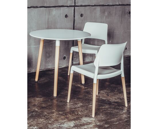 Стол круглый EAMES DST NEW D80 белый, изображение 10 | Интернет магазин мебели и декора LifeDekor