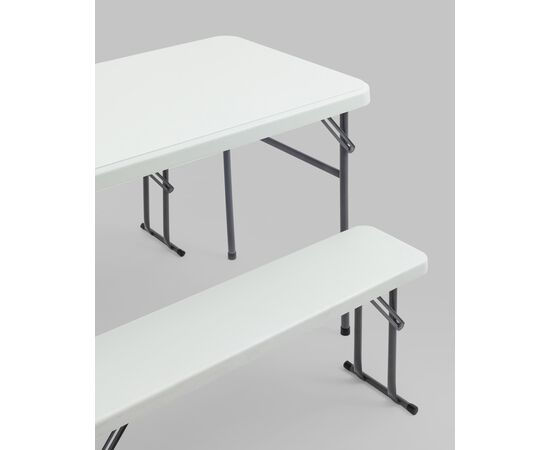 Комплект стола и двух скамеек Кейт белый, изображение 6 | Интернет магазин мебели и декора LifeDekor