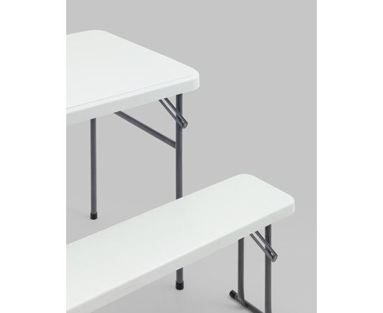 Комплект стола и двух скамеек Кейт белый, изображение 7 | Интернет магазин мебели и декора LifeDekor