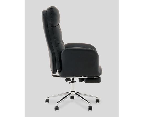 Кресло руководителя TopChairs Solid с оттоманкой черный, изображение 7 | Интернет магазин мебели и декора LifeDekor