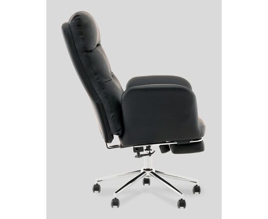 Кресло руководителя TopChairs Solid с оттоманкой черный, изображение 8 | Интернет магазин мебели и декора LifeDekor
