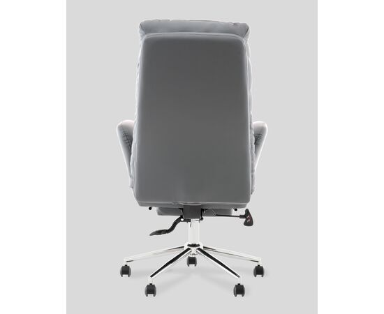 Кресло руководителя TopChairs Solid с оттоманкой серый, изображение 8 | Интернет магазин мебели и декора LifeDekor