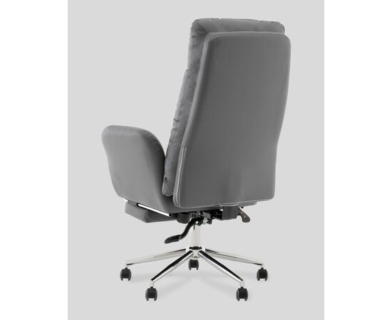 Кресло руководителя TopChairs Solid с оттоманкой серый, изображение 9 | Интернет магазин мебели и декора LifeDekor